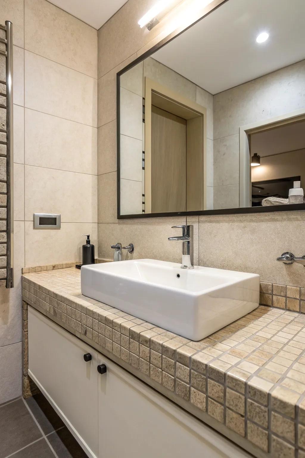 Minimalist design for a streamlined, peaceful area.