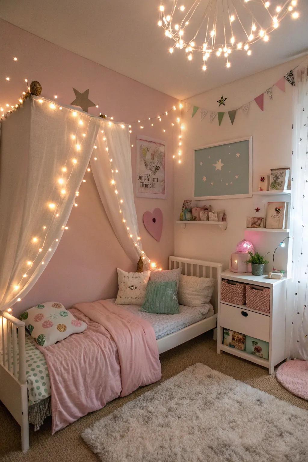 Decorative lights include a magical radiance to your little girl's bed room, ideal for going to bed tales.
