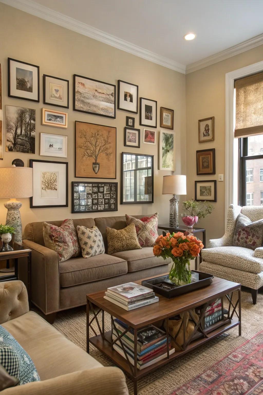 Wall art imparts an individual impression and visual allure to the room.