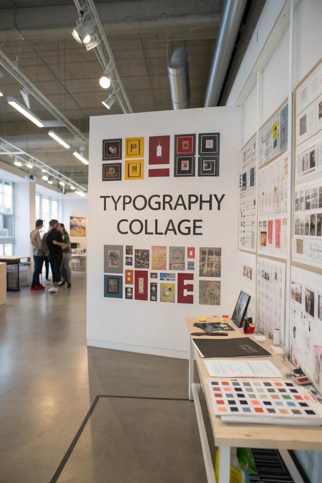 Inspiration boards encourage ingenuity with varied letterforms.