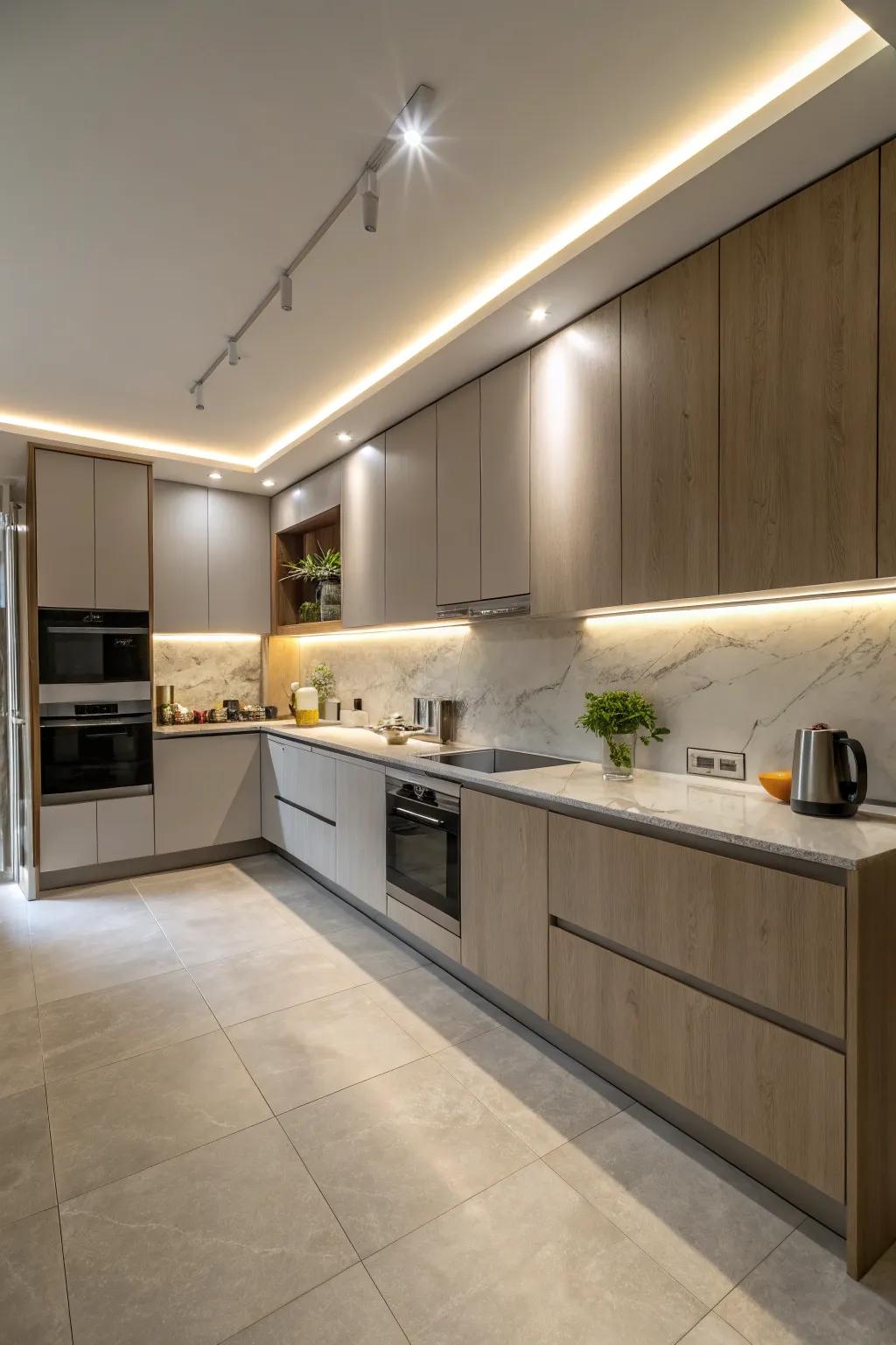 Hardwired lamps ensure a smooth and expert aesthetic in any kitchen.