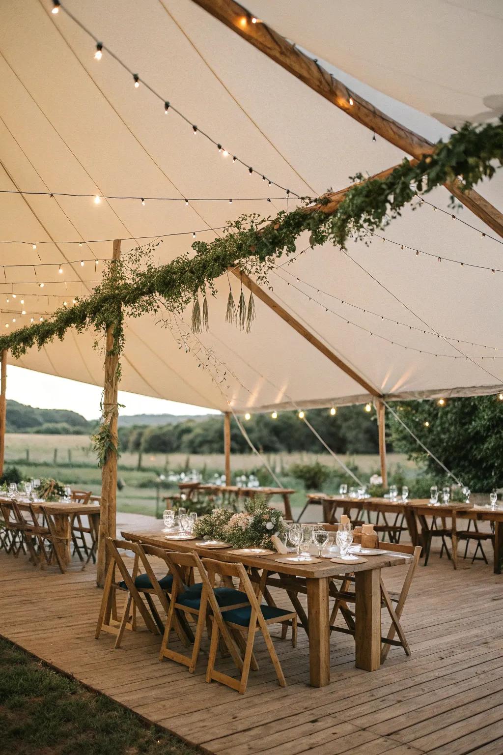 Pastoral components fashion a snug and hospitable ambiance.