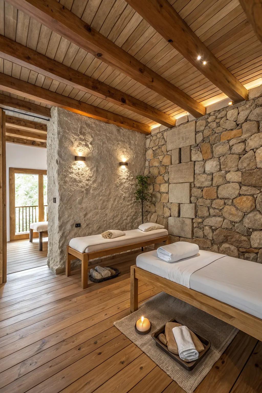 Organic sophistication: Nature’s influence in your wellness space.