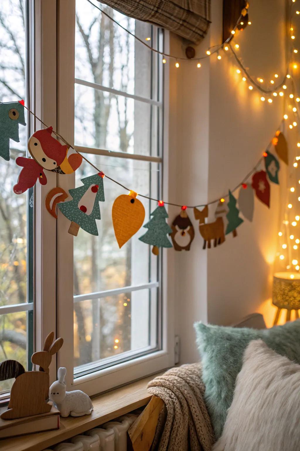 Any space is made more whimsical with felt decorations.