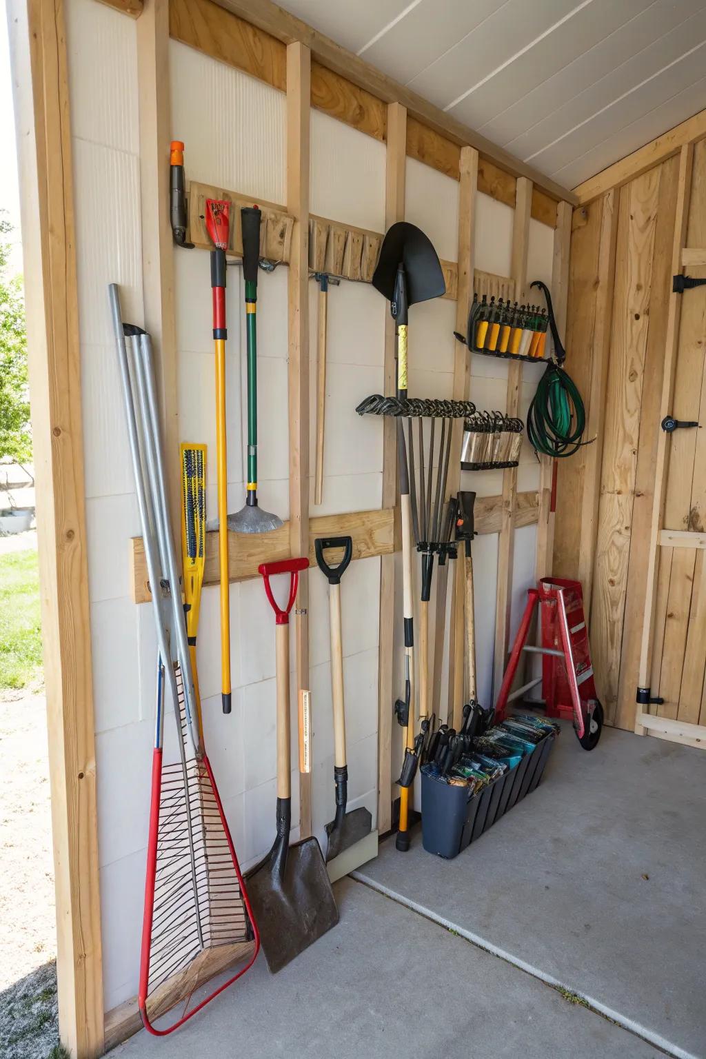 Compact and efficient multi-tool storage solution.