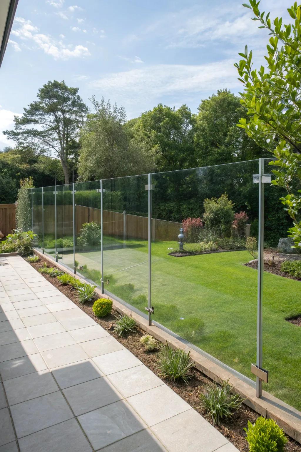 Crystal panel fencing delivers refinement and unrestricted sights.