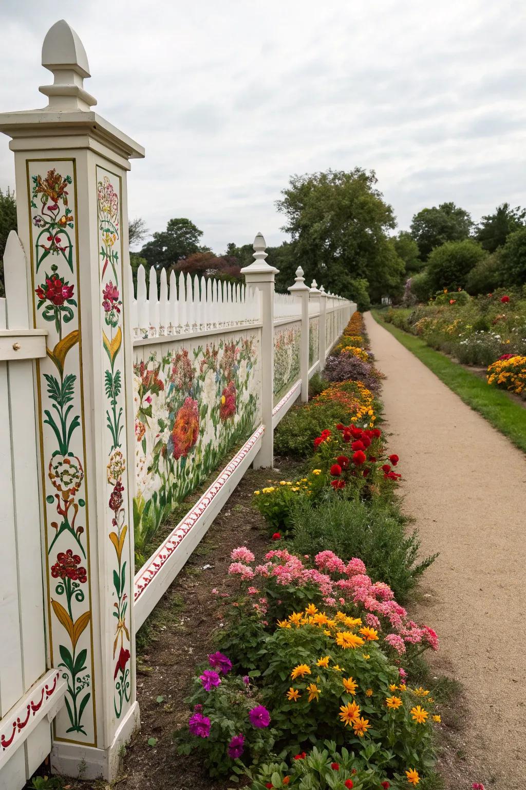 Botanical outlines deliver an organized refinement to fence artistry.