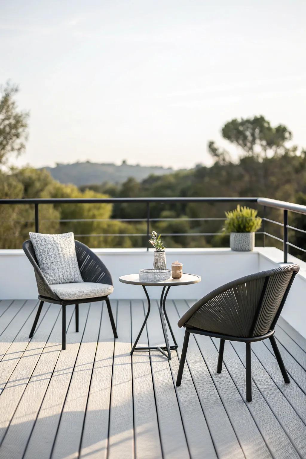 Essentialist design optimizes space and aesthetic.