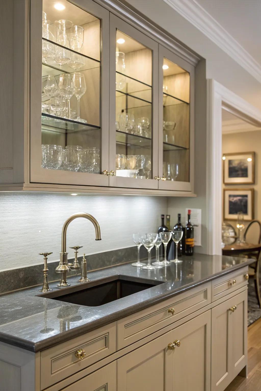 A plumbed surface provides unmatched ease for hosting.