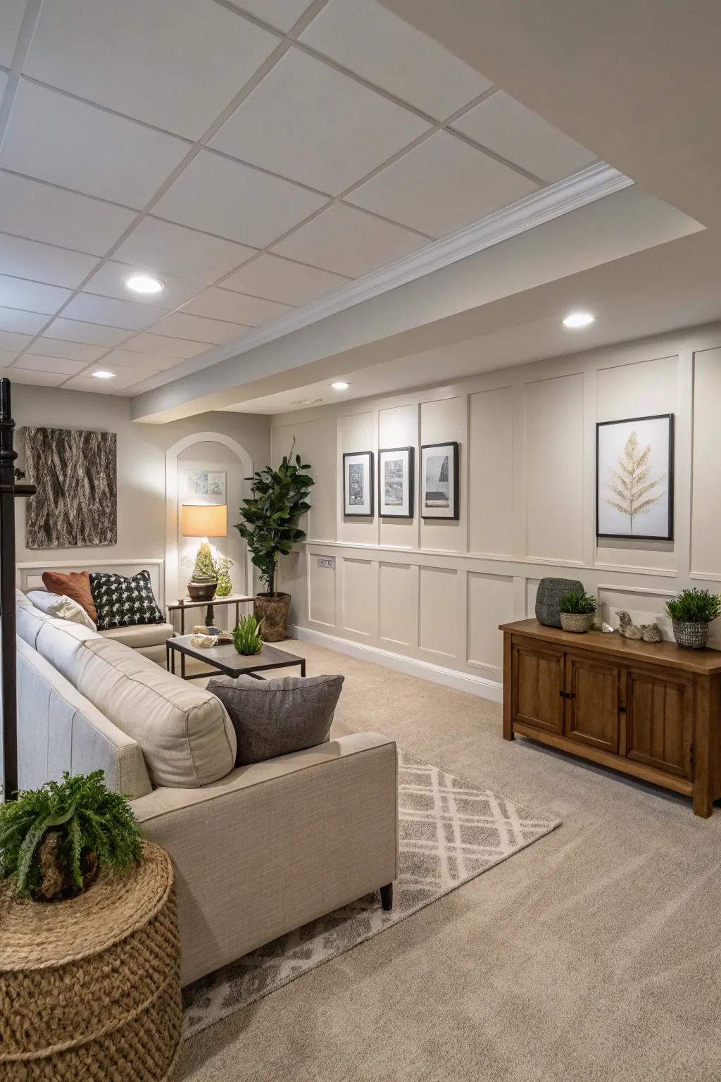 Neutral color schemes provide a flexible foundation.