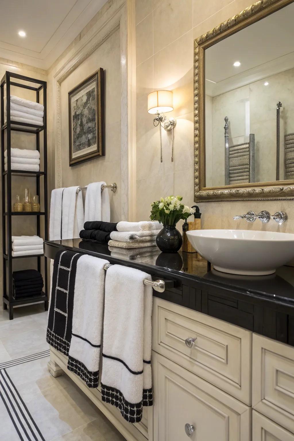 Onyx and alabaster weaves create an elegant and timeless aesthetic.