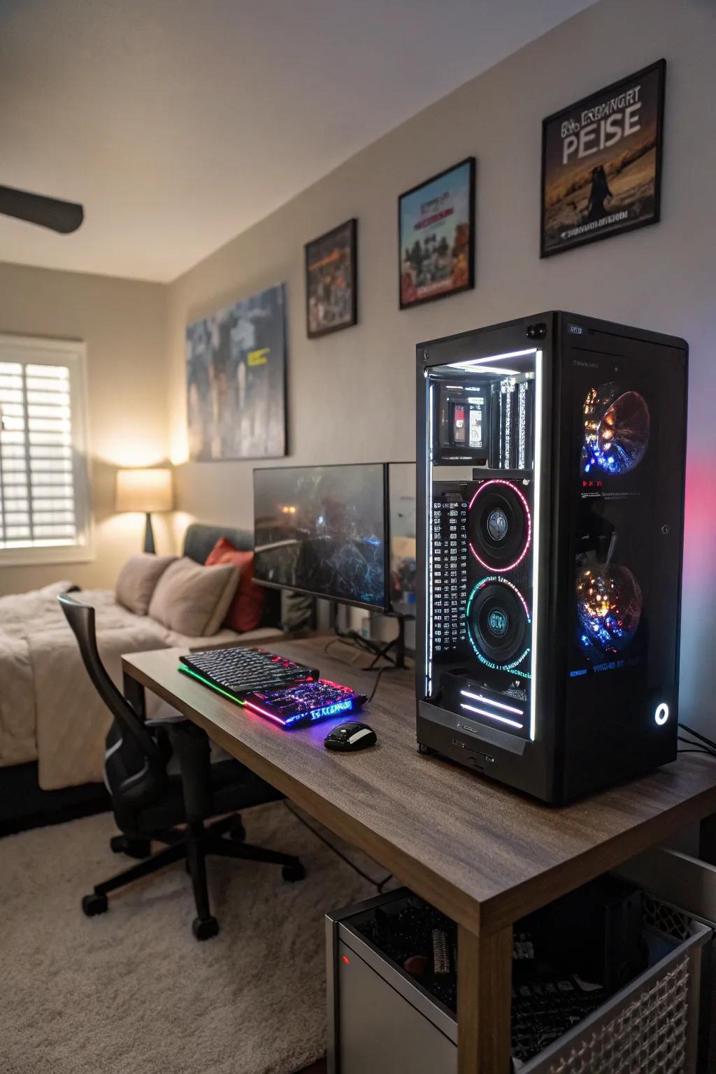 Elevate your streaming capabilities with a PC that combines power and aesthetic appeal.