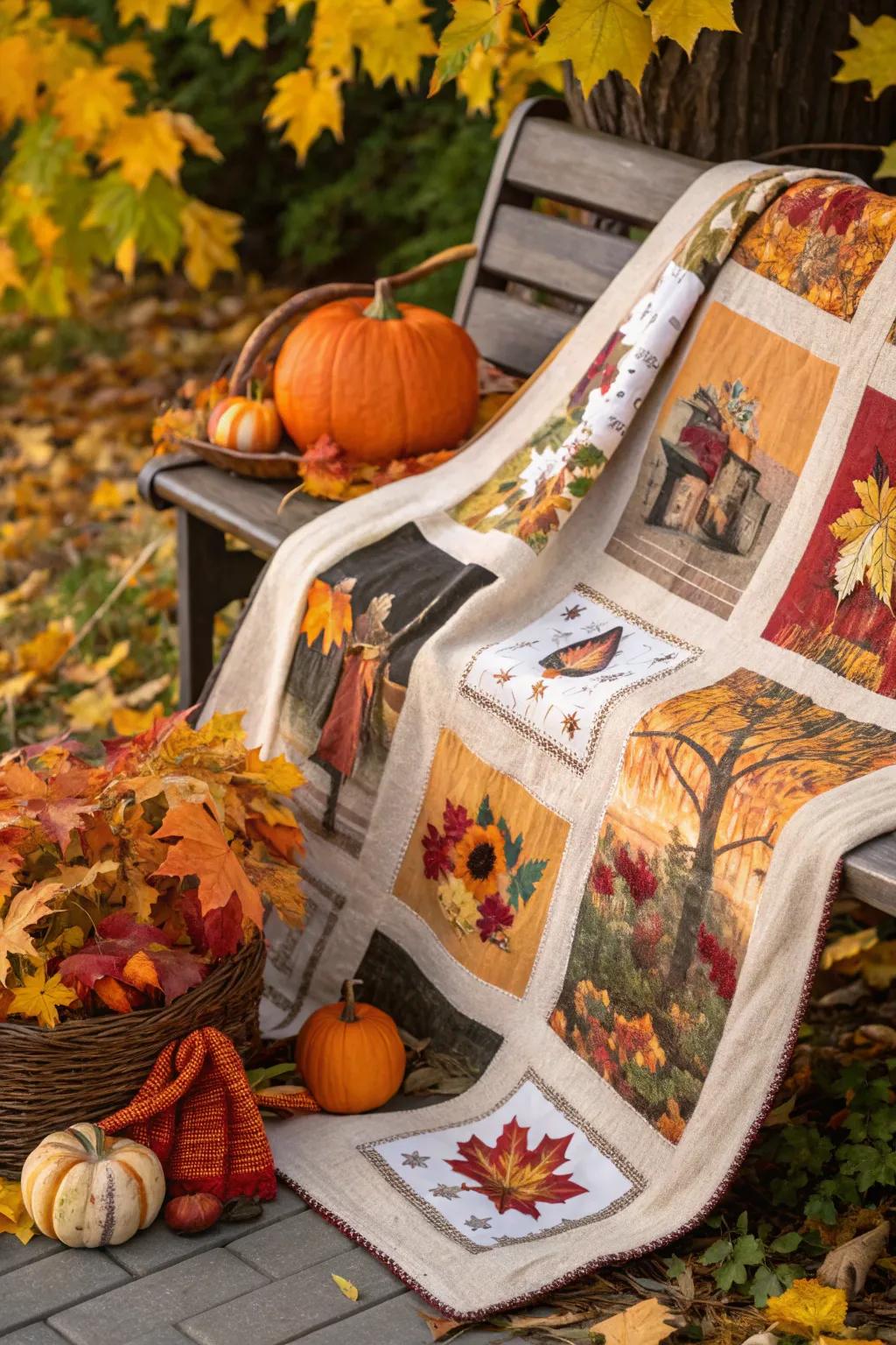 A seasonal favorites blanket incorporates a hint of festivity into any space.