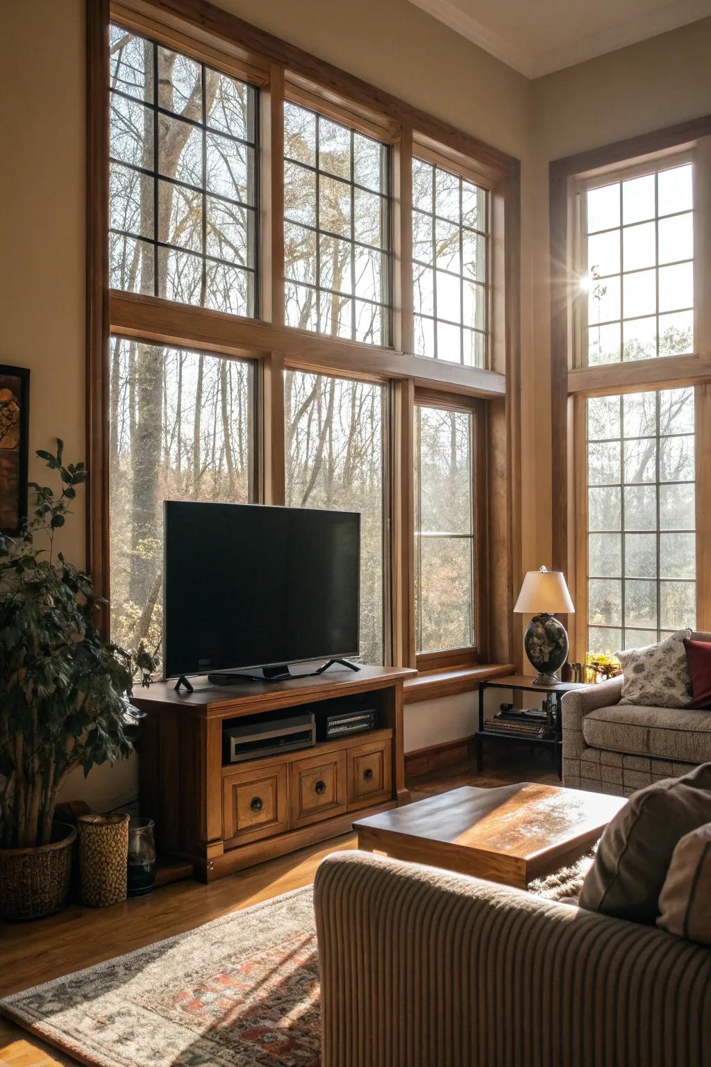 Natural light amplifies the luminosity and atmosphere of a living space.