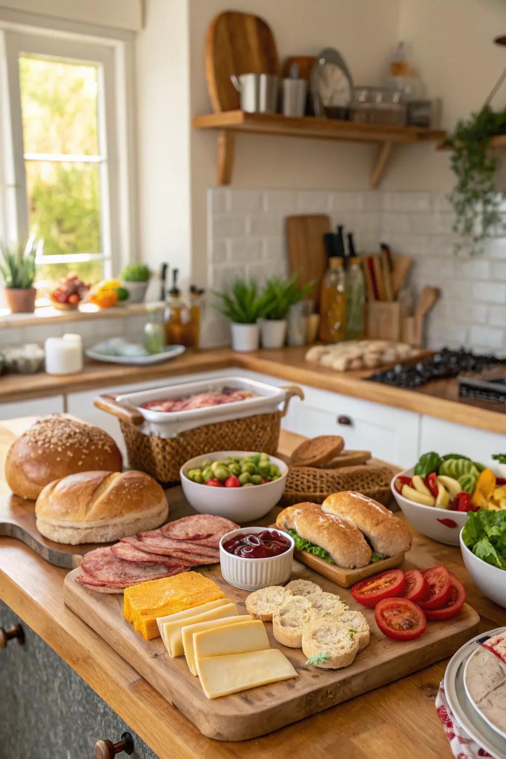 A DIY station for guests to enjoy.