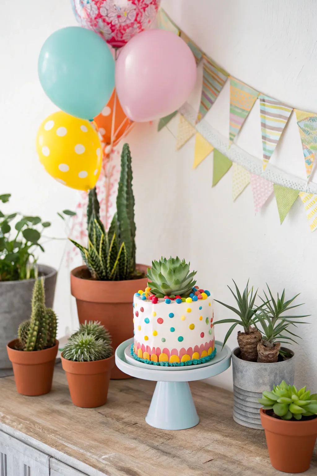 Organic accents infusing the atmosphere with a fresh vitality
