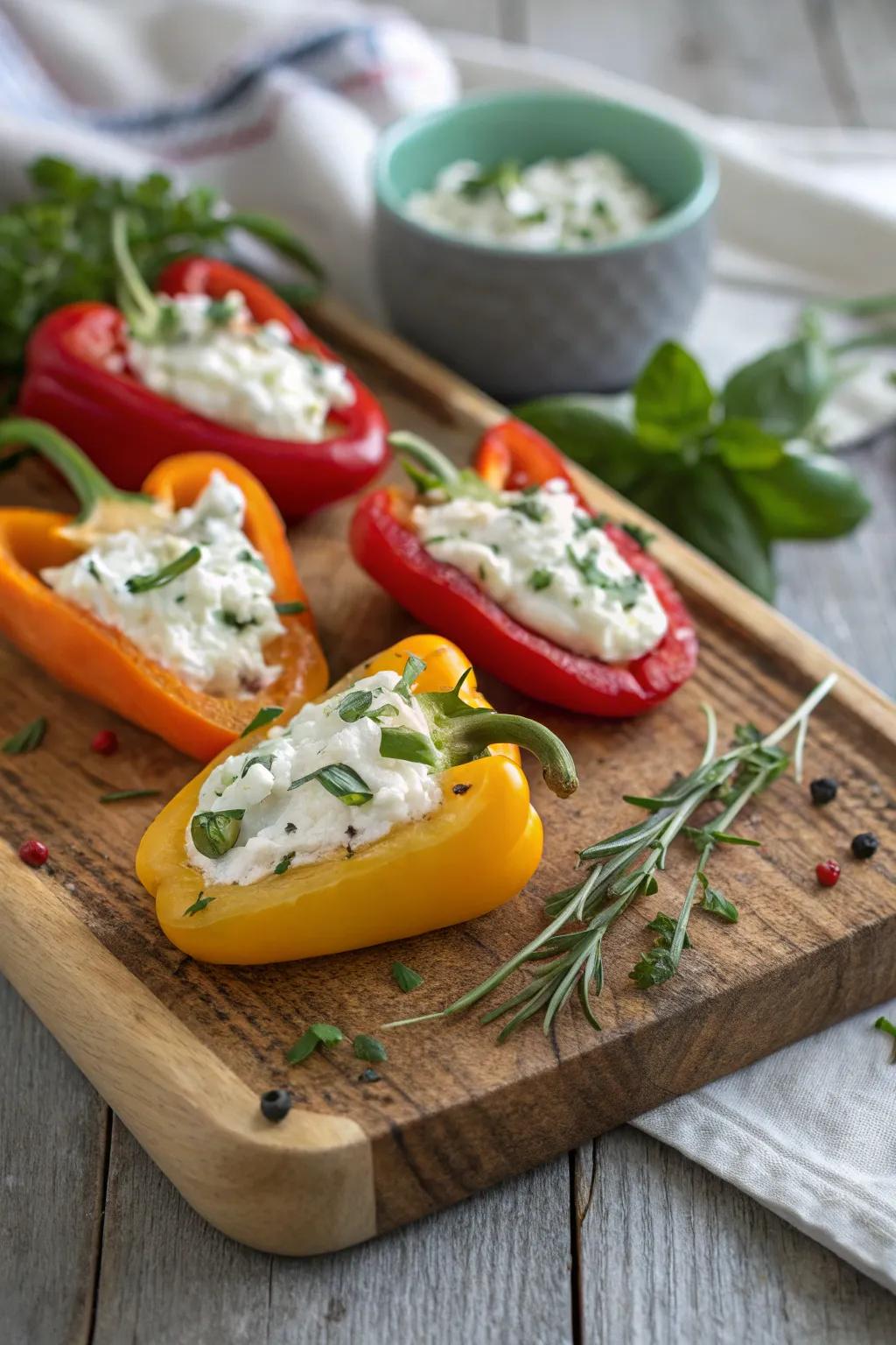 Engorged dwarf peppers, a vivacious and delectable gastronomic venture.