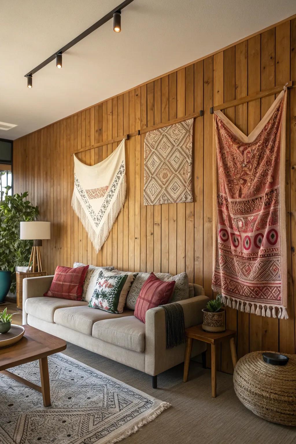 Offer a feeling of warmth using texture-focused pieces.