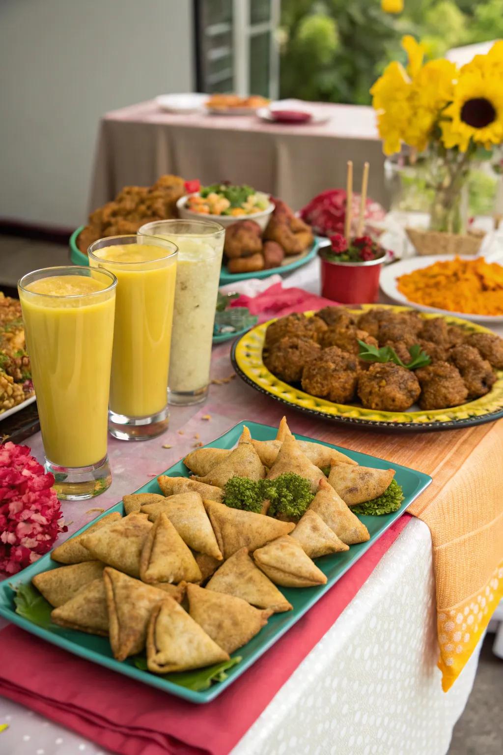 Relish the tastes of delicious Indian treats and beverages.