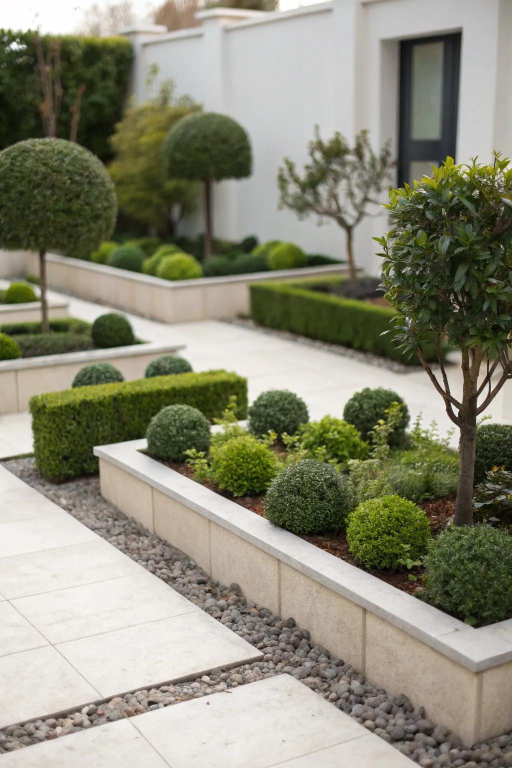 An understated approach retains your garden feeling expansive and serene.