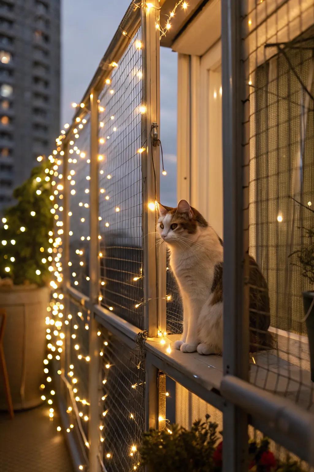 Pixie illumination fashions a magical evening ambiance in your catio.