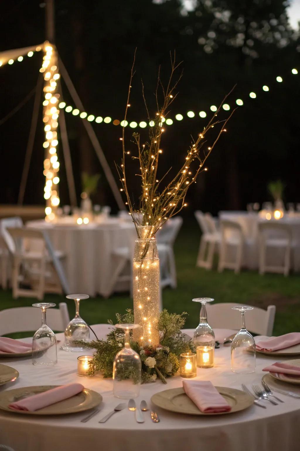 Twinkling illuminations contribute a soupçon of enchantment.