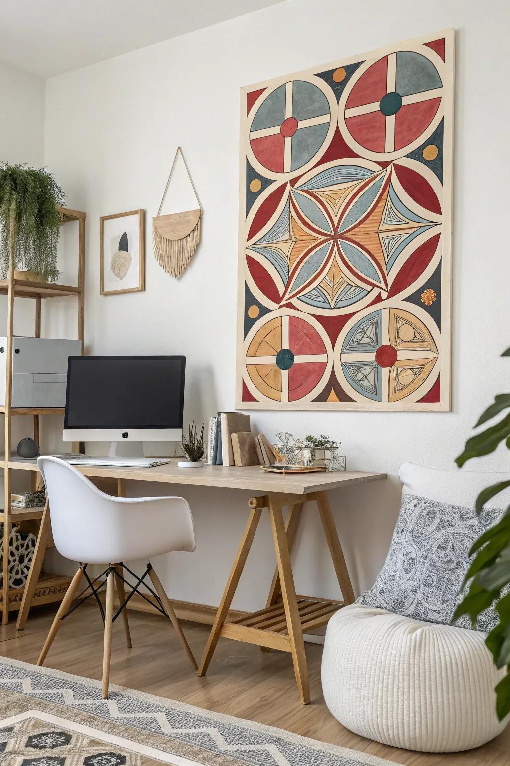 Geometric patterns impart a stylish and refined feature to your decor.