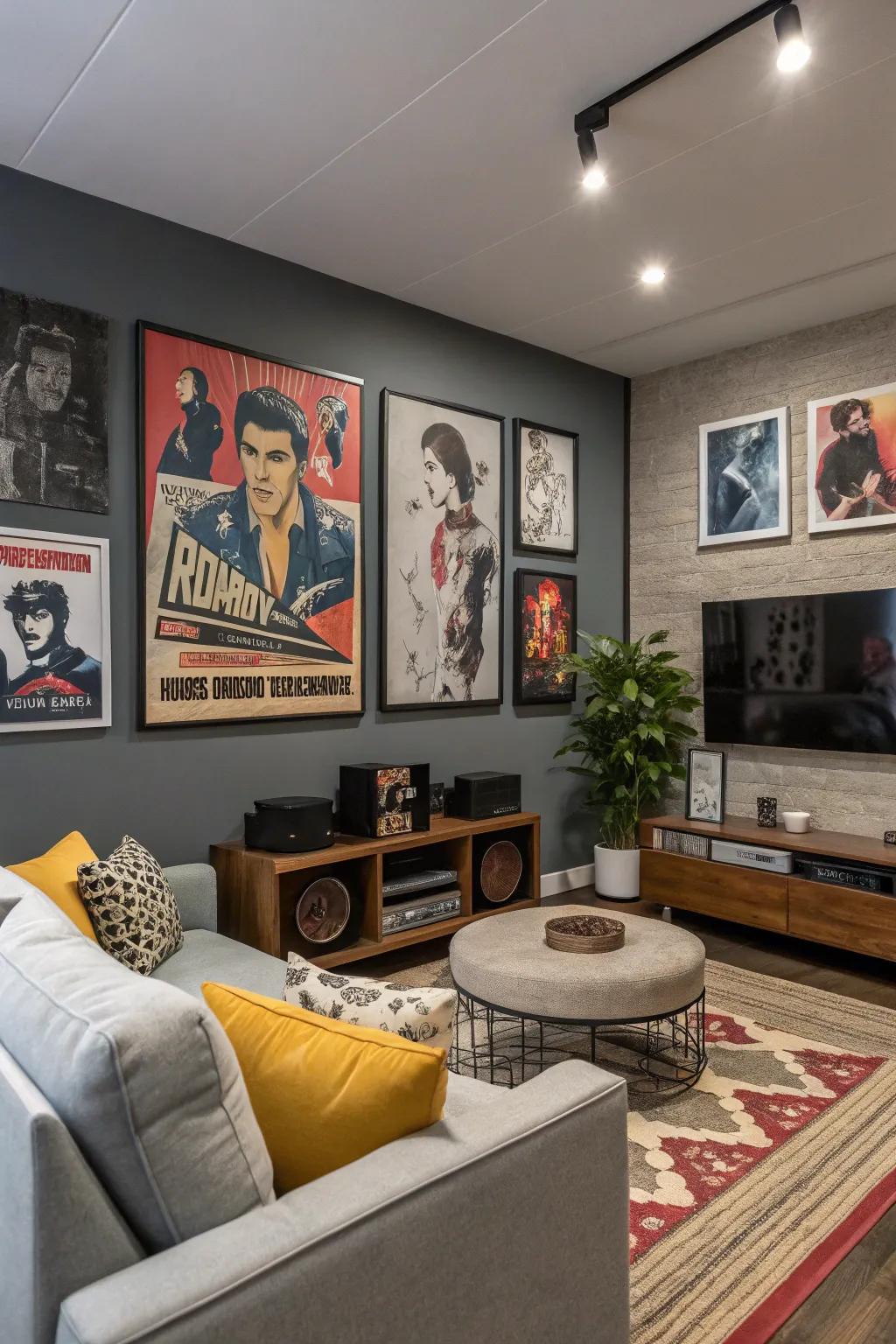 Pop culture posters enable your persona to radiate through your aesthetic.