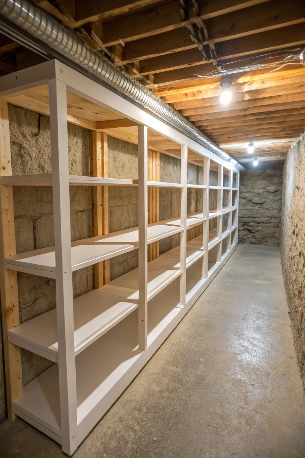 Custom solutions can maximize your underhouse area's storage potential.
