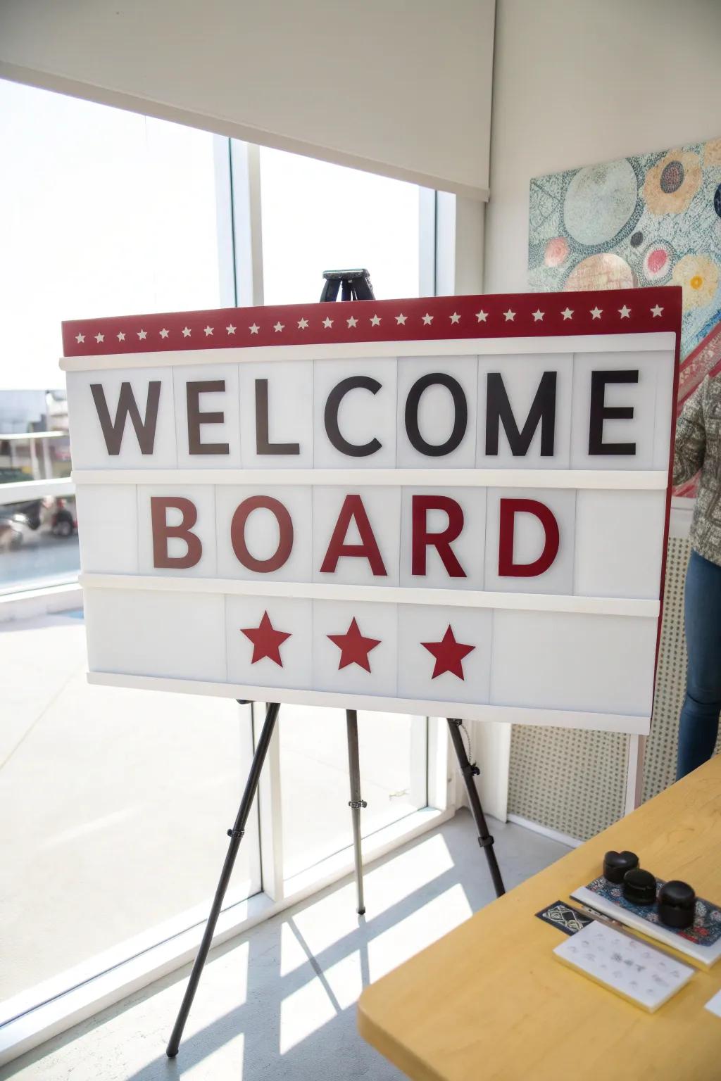 Lettering-focused boards create a striking and chic declaration.