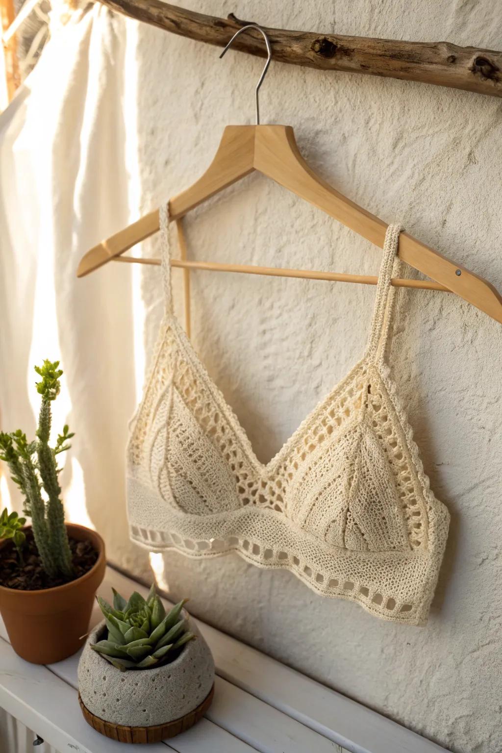 Embrace unpretentious design and flair with this artisan-made crochet corset top – impeccable for infusing a dash of sophistication into any ensemble.