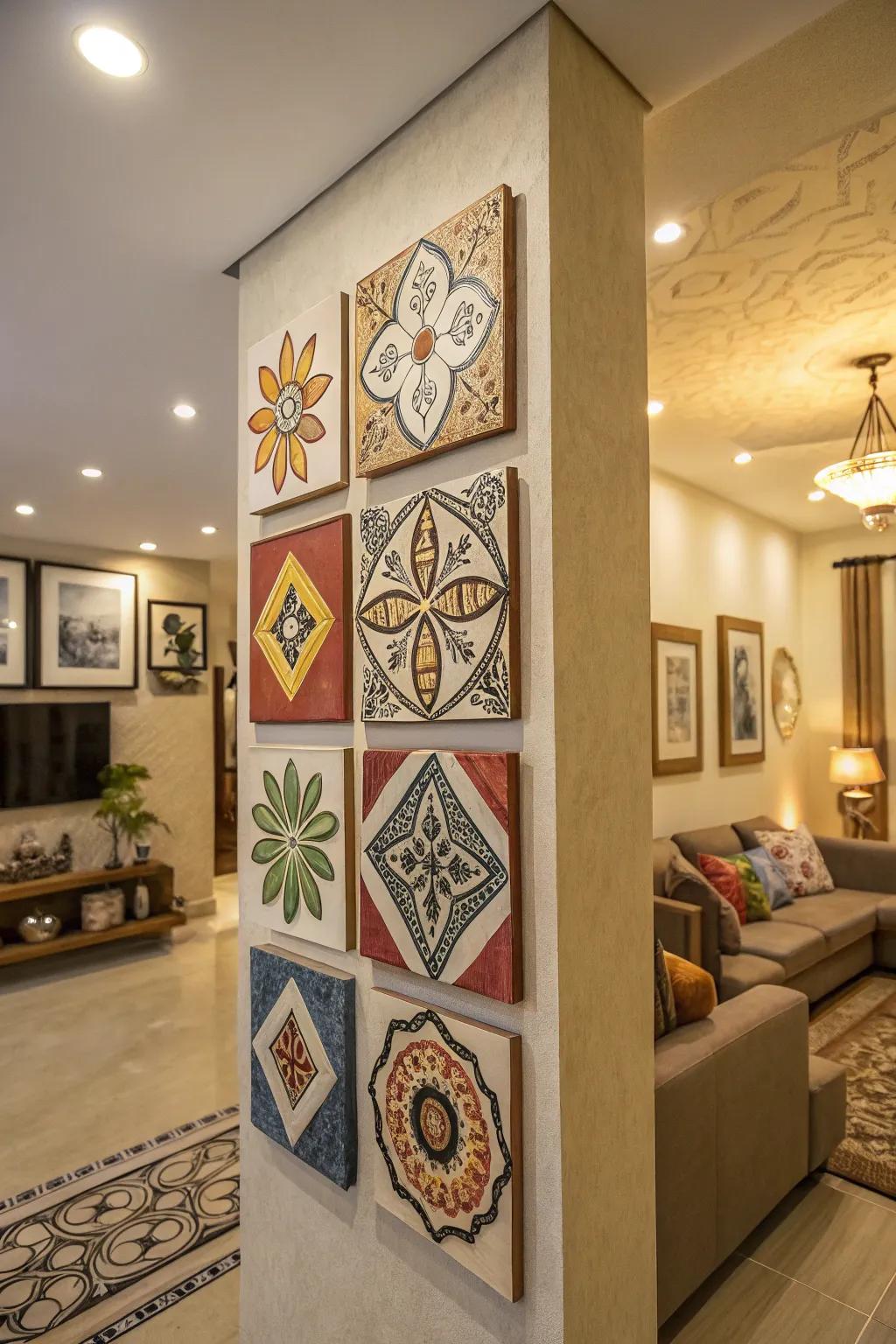Ceramic wall décor introduces texture and creativity to your walls.