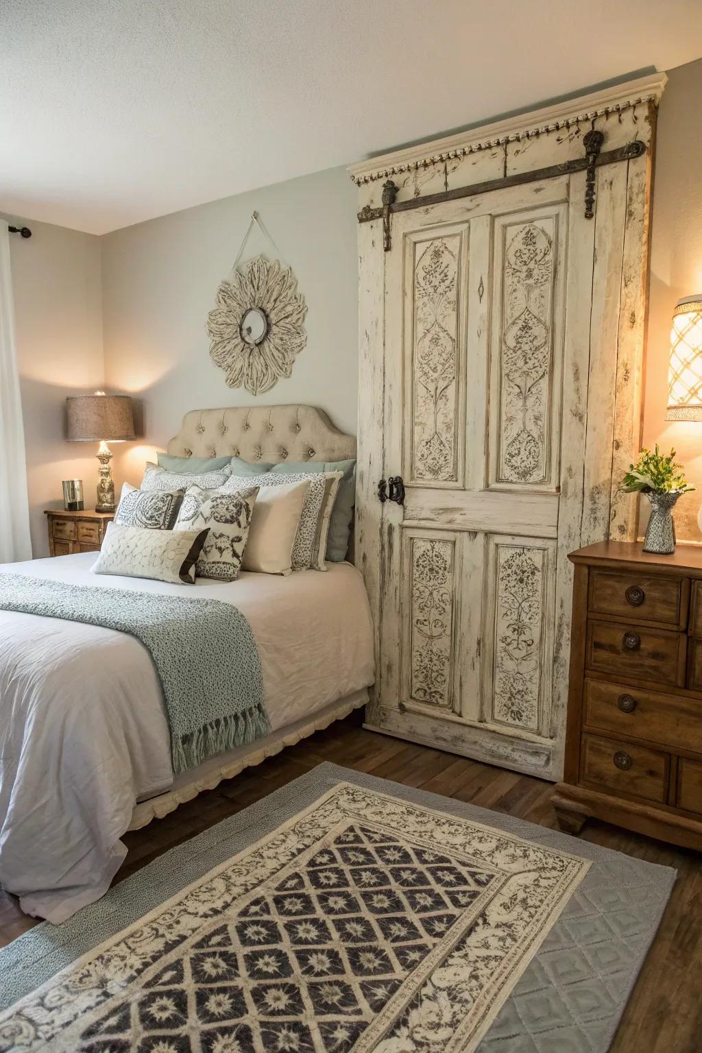 Repurposed antiques offer both practical use and artistic appeal.