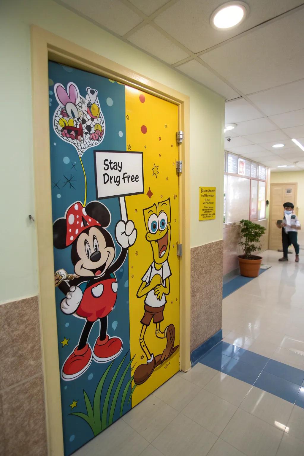 Cultural personalities spreading a substance-free message.