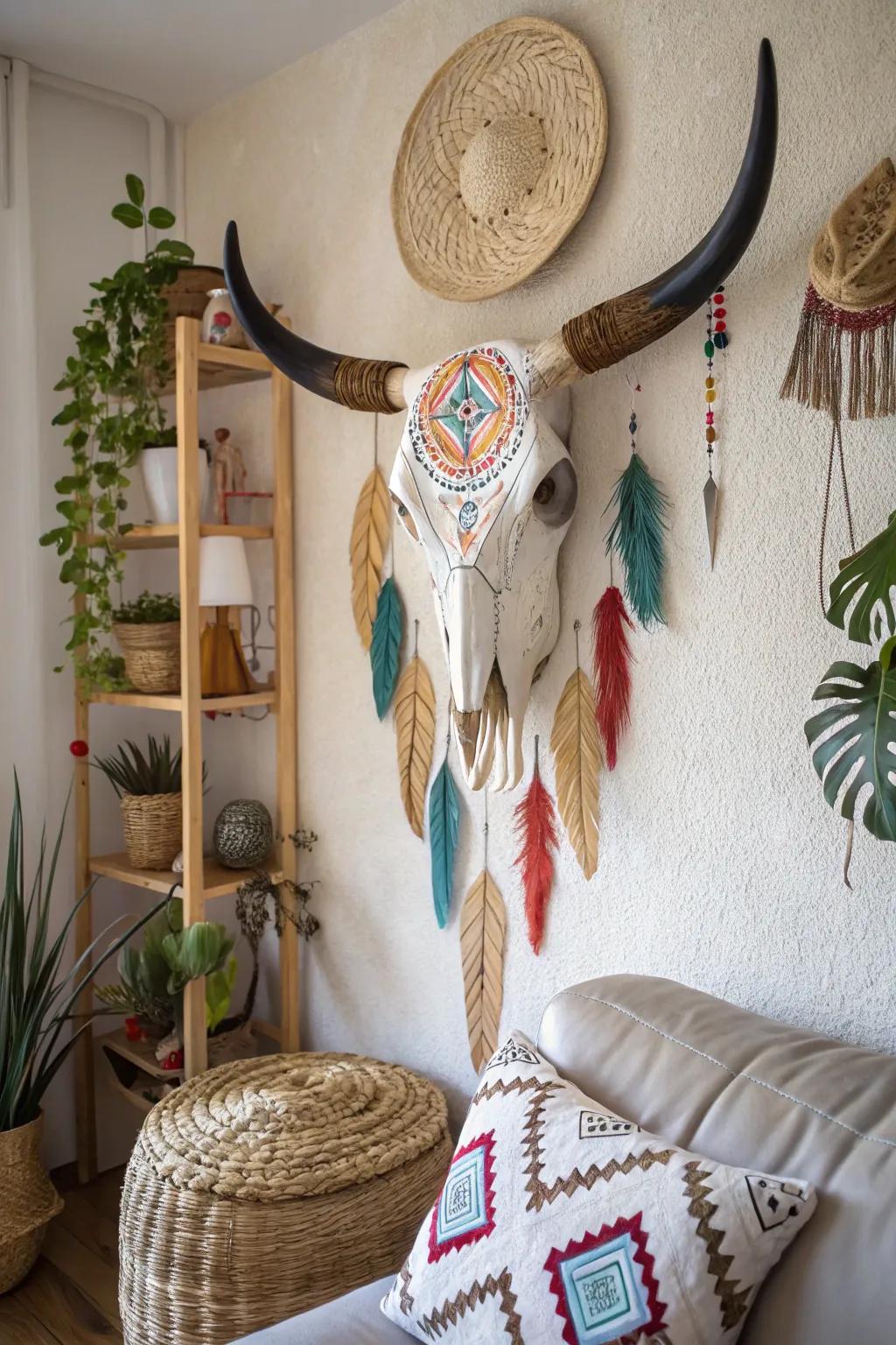 Bohemian patterns infuse a carefree and artistic aura into your personal space.