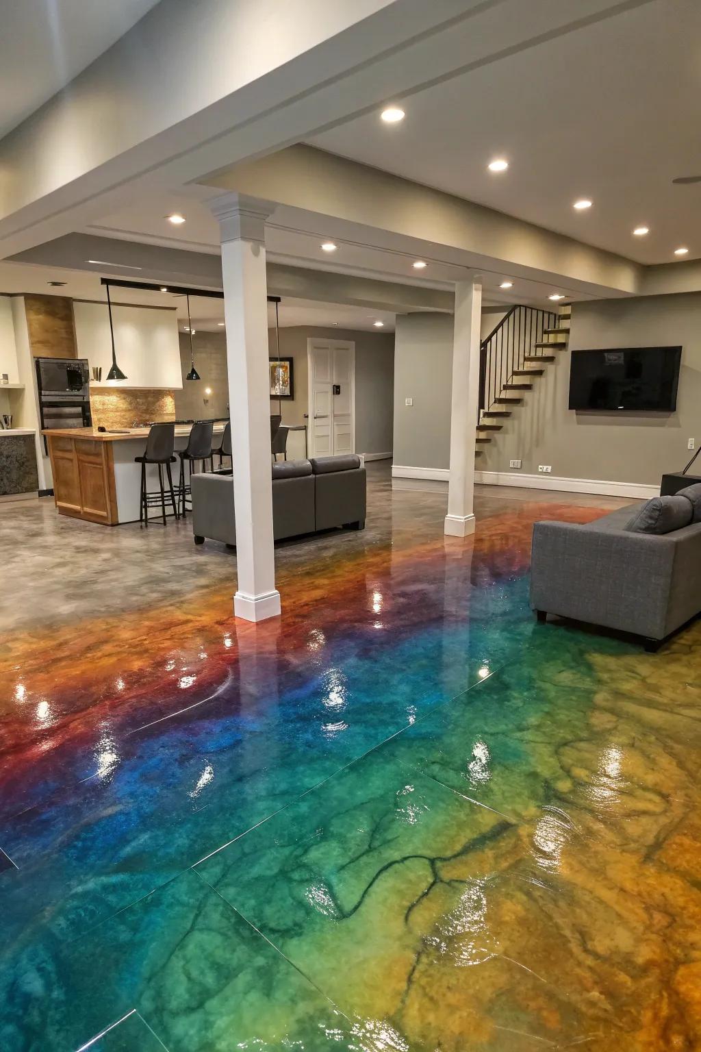 River effects introduce color and movement.