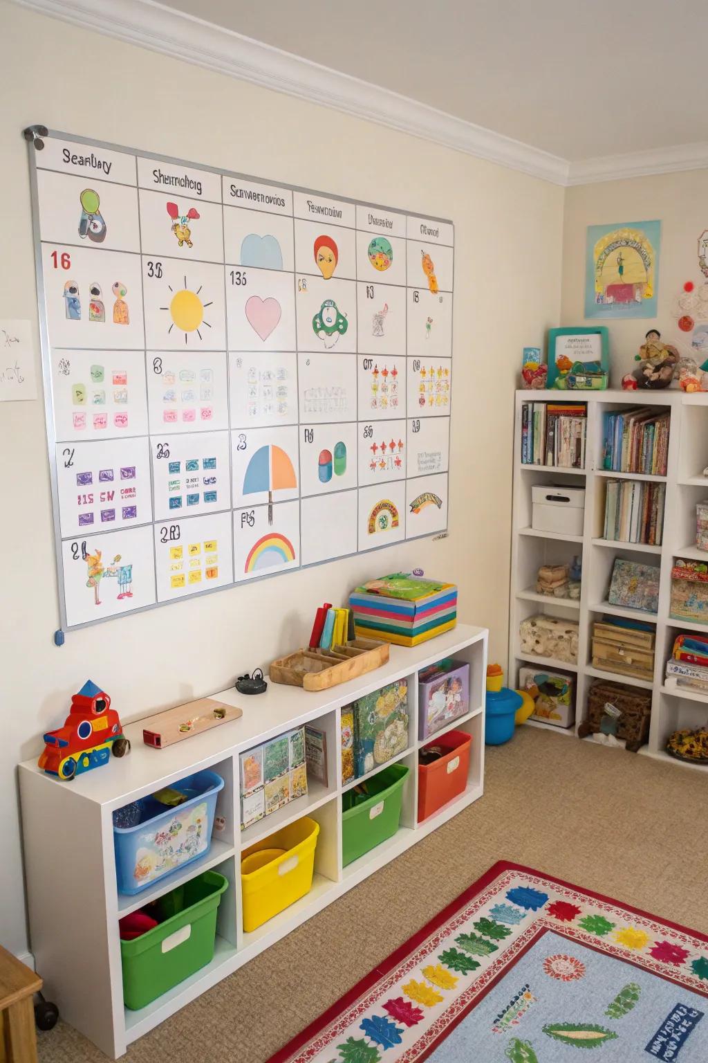 Visual planners render scheduling enjoyable for younger children.