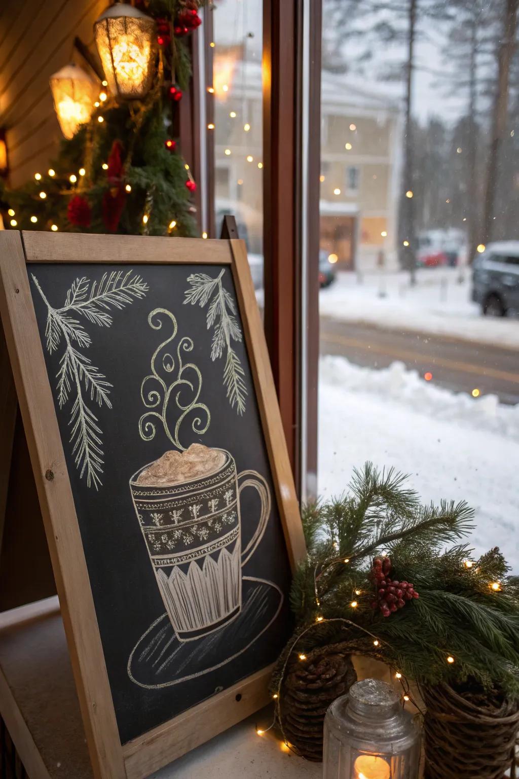 Warm up to winter with a cocoa pattern.