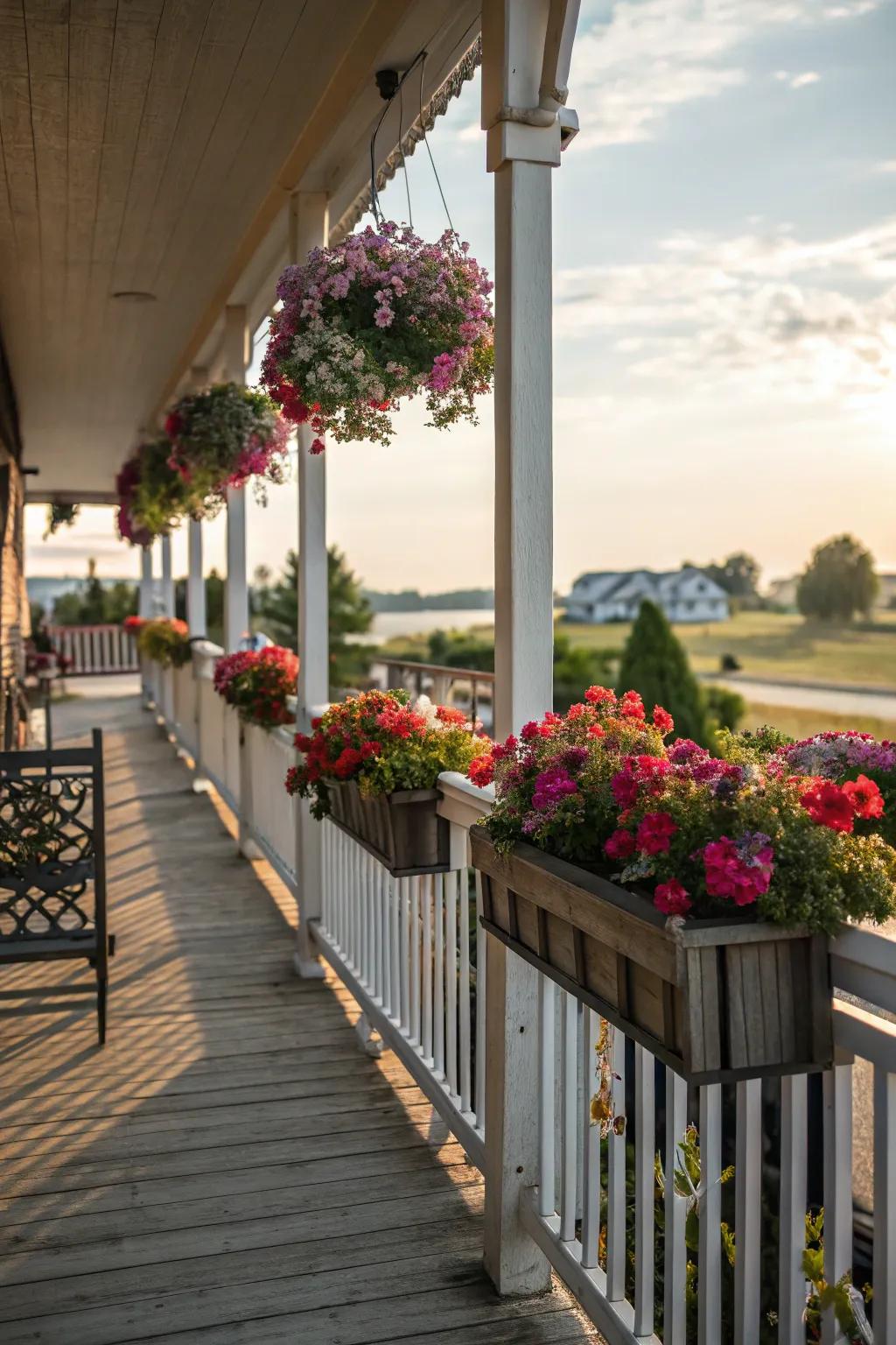 Planter boxes infusing nature into your railings