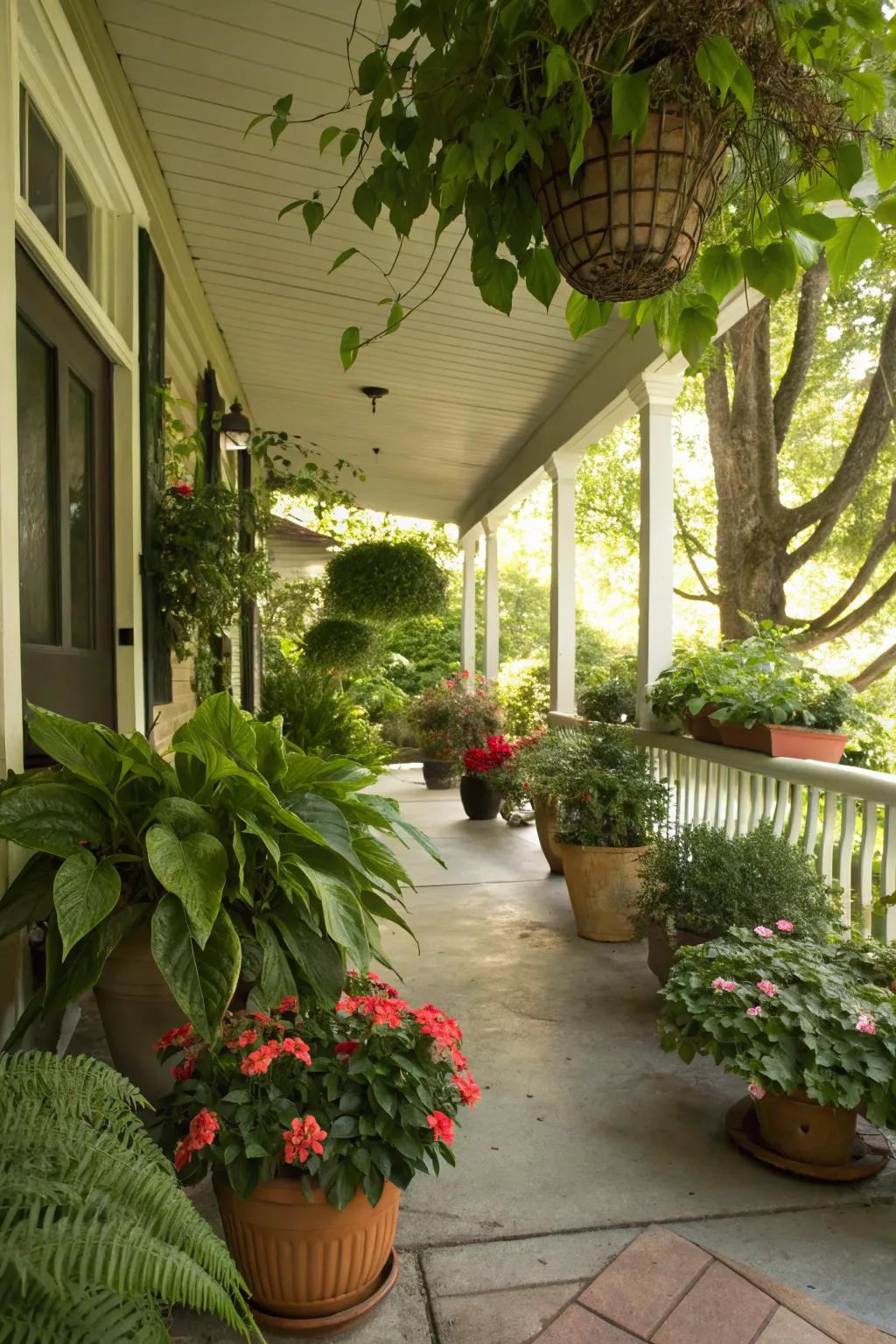 Lavish greenery delivering natural shade.