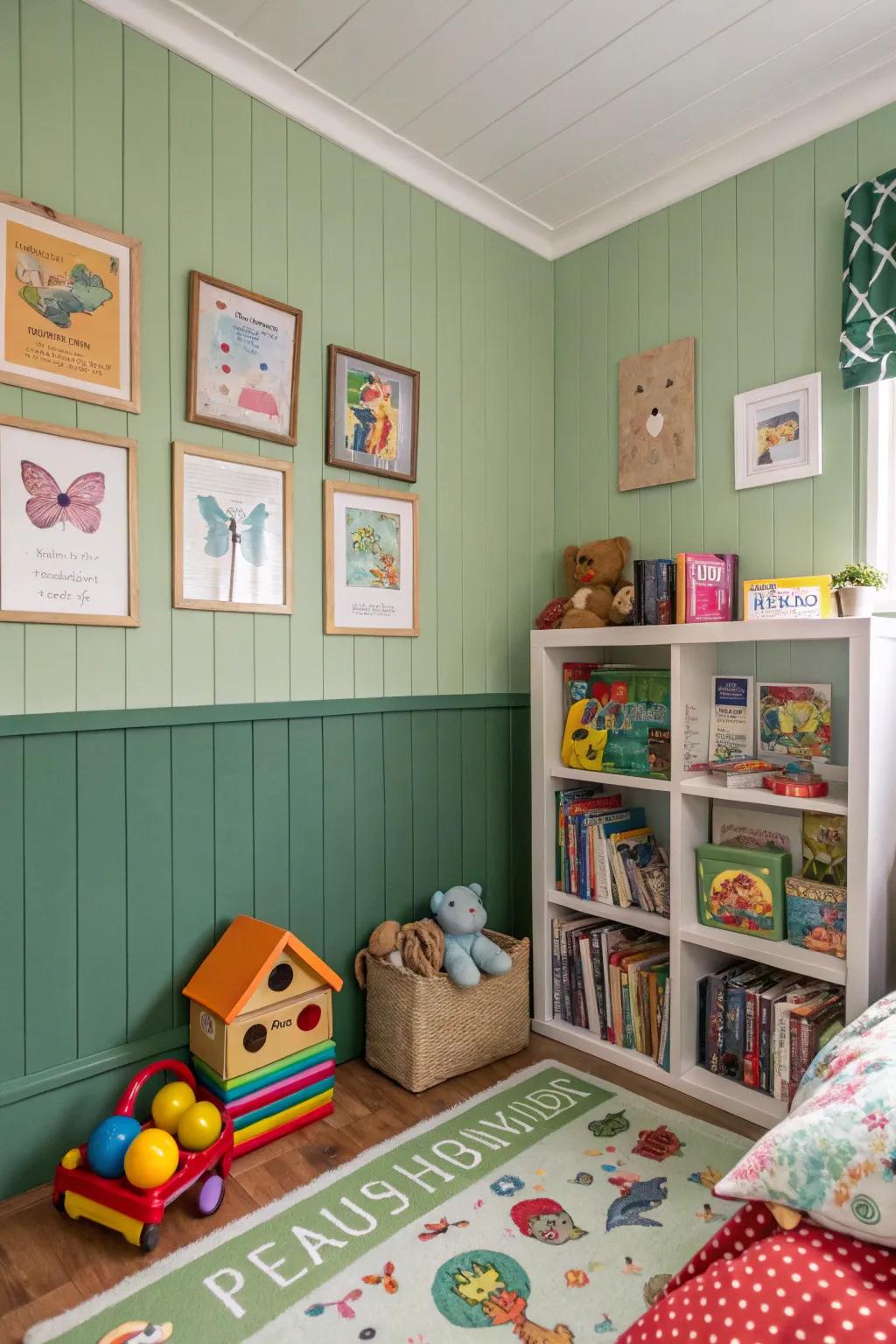 A playful and vibrant children's area.