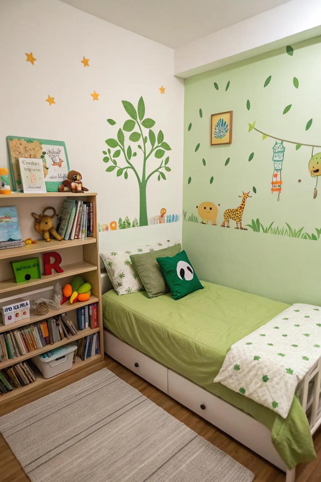 A spirited and playful youth room.