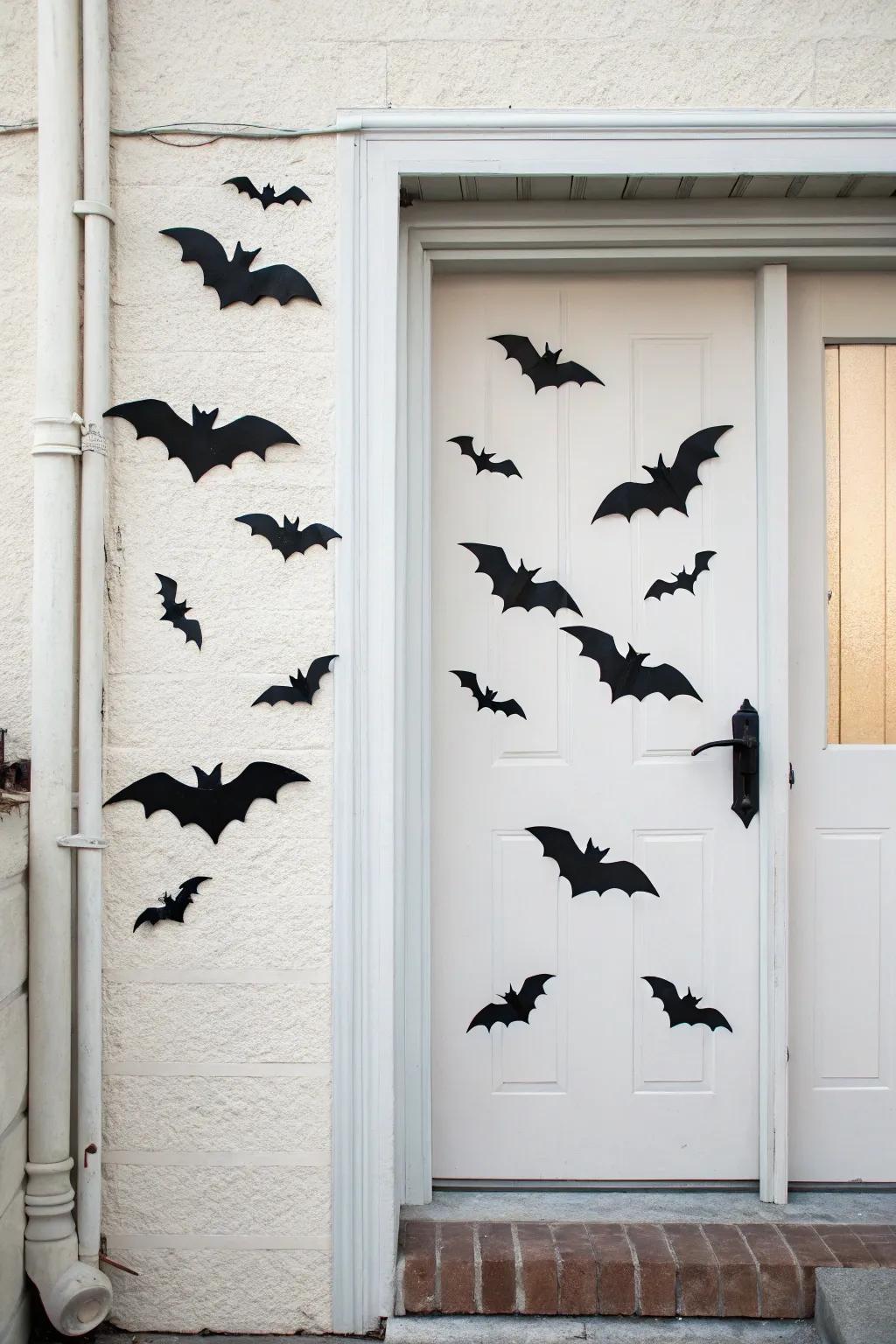 Generate a sense of motion through soaring chiroptera.