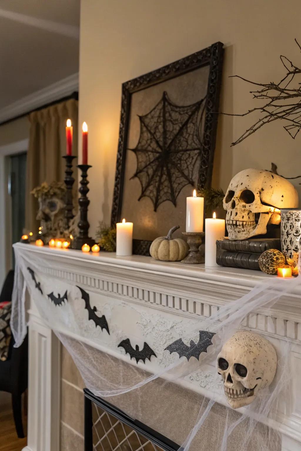 Skulls contribute a dash of mystical intrigue.