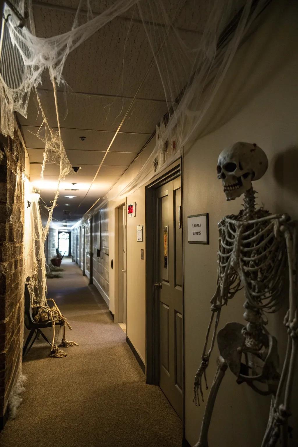 Fabricate a spine-chilling handcrafted phantasmal abode.