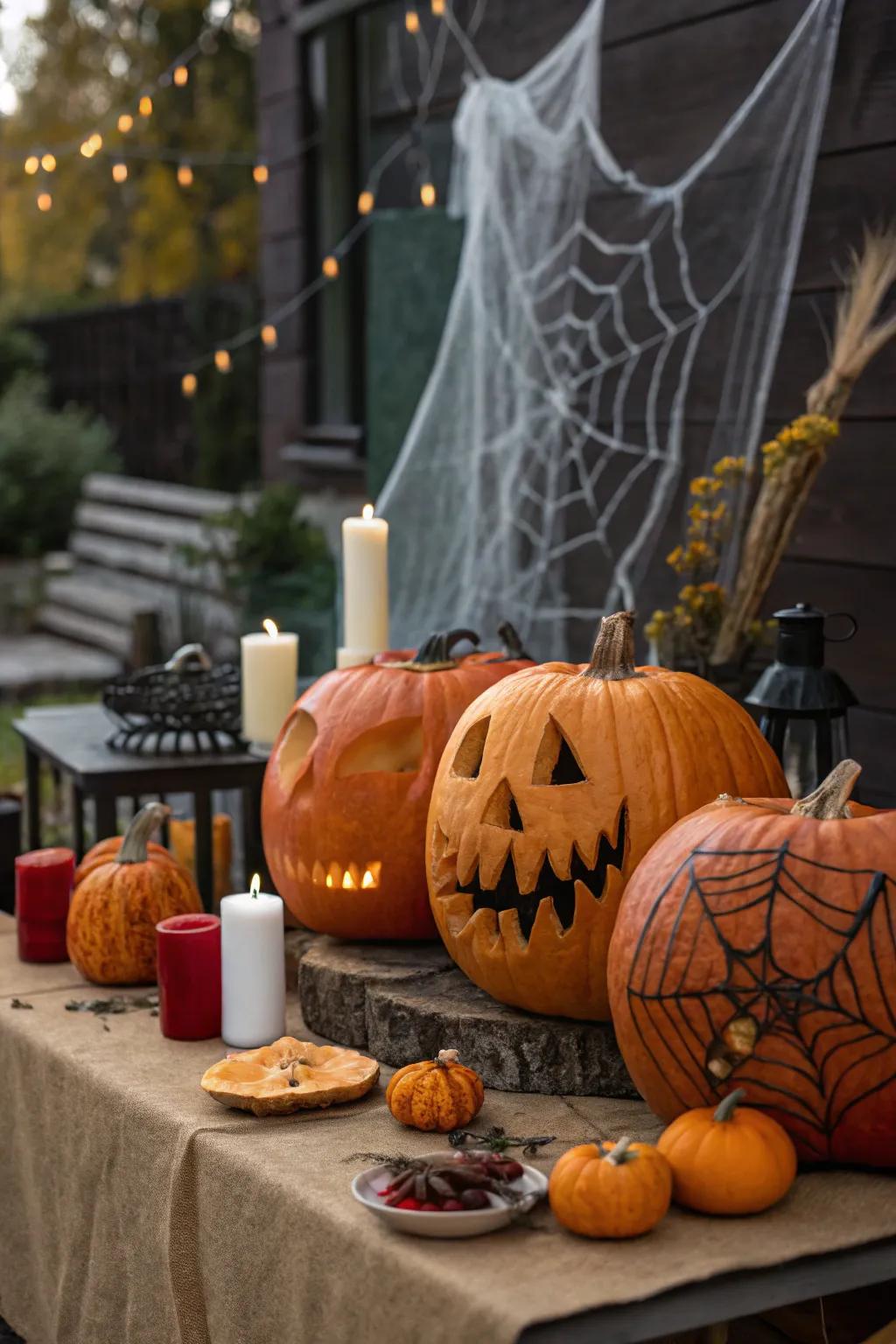 Showcase your sculpting prowess in a gourd procession.