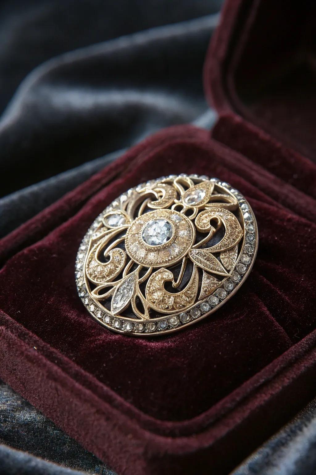 Vintage jewelry that embodies family history and grace.