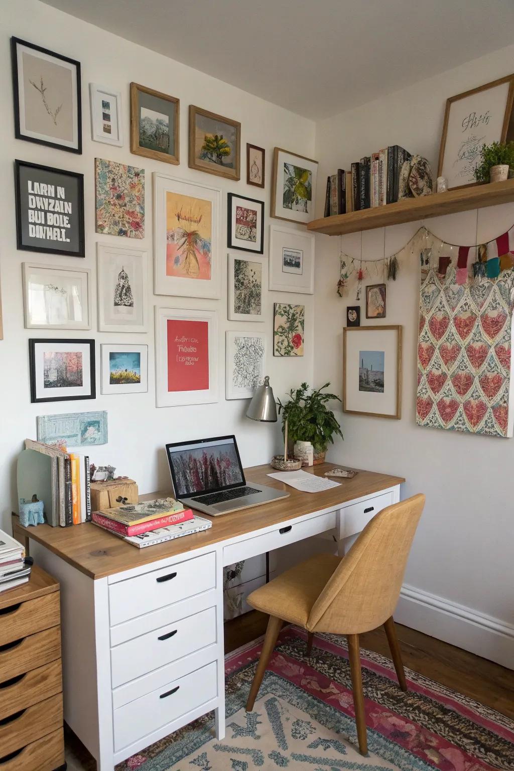 Design and personal decor transform your home office into a reflection of your style.