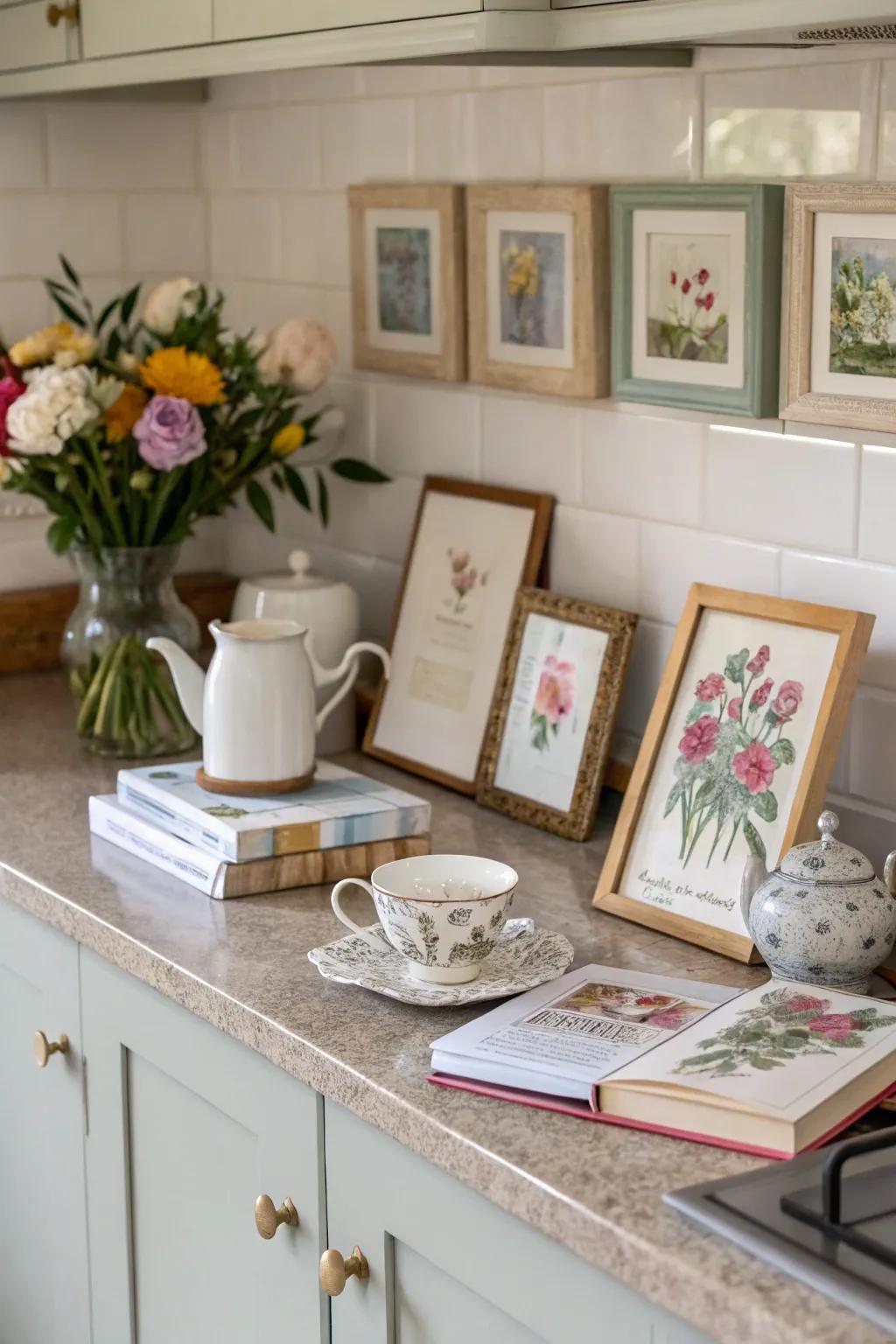 Personal elements contributing comfort and individuality.