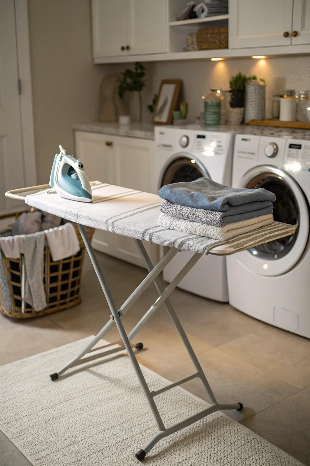 Combine functionality with furniture that saves area.